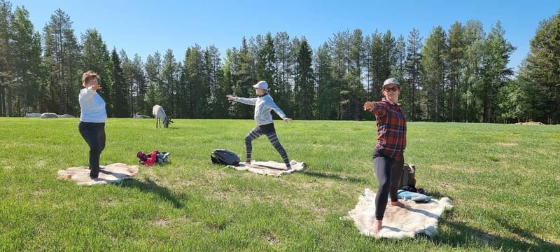 Reindeer yoga in Kuusamo - What you learn besides yoga