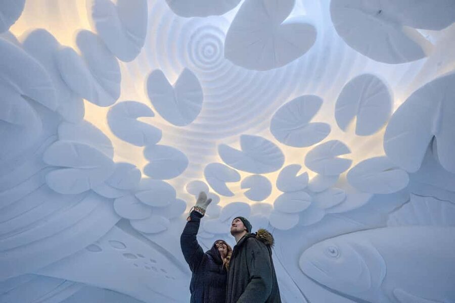 Rovaniemi: Arctic SnowHotel Tour - Ice sculptures, chapel, and the Ice Restaurant: the stops that make it worth the cold