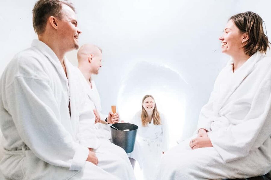 Rovaniemi: Arctic SnowHotel Tour and Snow Sauna Experience - Winter fun beyond the sauna: kick sledding and tobogganing hill