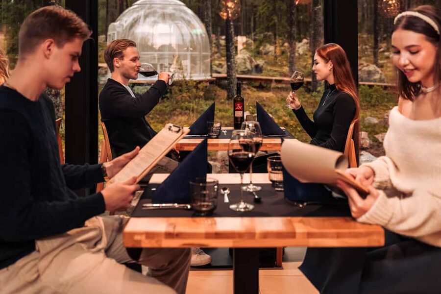 Rovaniemi: Daylight Forest spa,outdoor hot tubs and lunch - Sauna lounge breaks: where you actually recharge