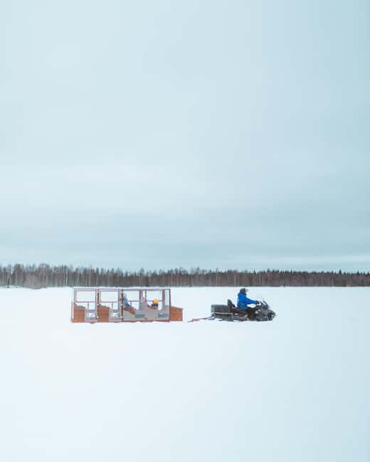 Rovaniemi: Family Snowmobiling Trip - How the 2.5 hours are paced, from pick-up to kid laps