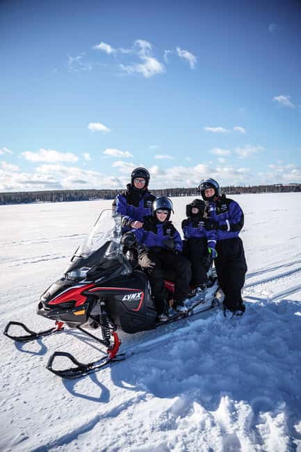 Rovaniemi: Family Snowmobiling Trip - Kids in the heated sled: comfort first, views second