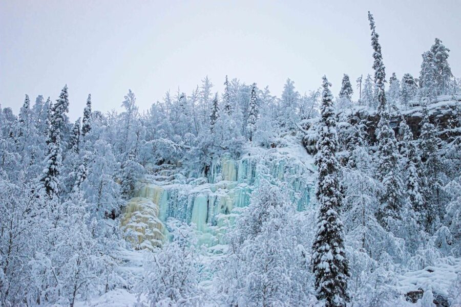 Rovaniemi: Frozen Waterfalls of Korouoma Canyon & Pro Photos - The three frozen waterfalls: where the photos actually come from