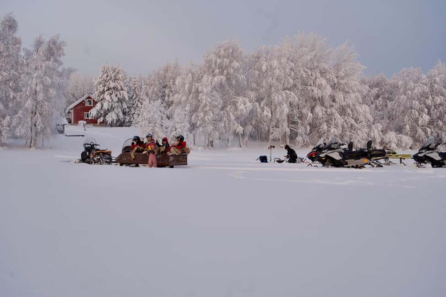 Rovaniemi: Ice Fishing and Snowmobile Tour with Snacks - 5 Hours That Move: Pickup, Winter Gear, And Getting Ready