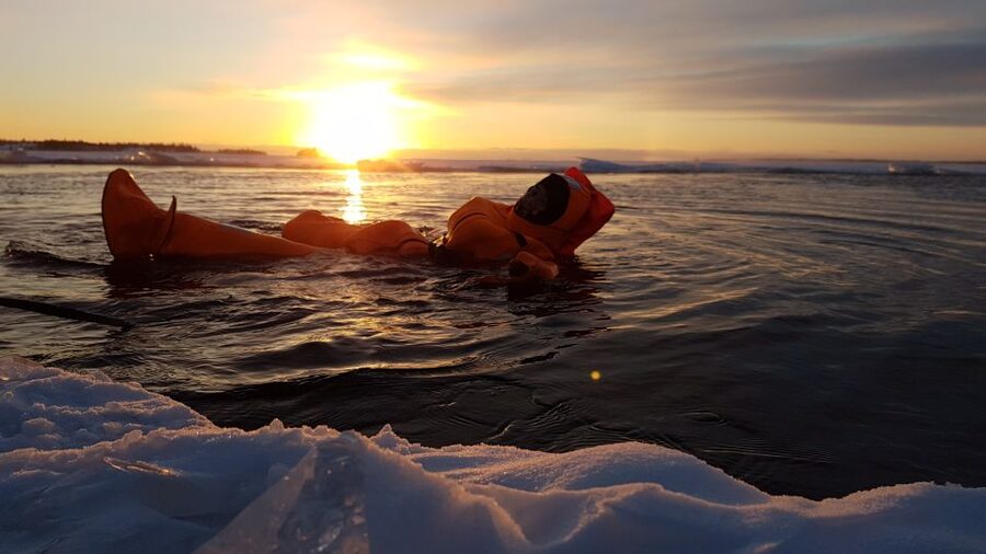 Rovaniemi: Icebreaker Cruise with Ice Floating and Transfer - Walking the Sea Ice and Floating in Survival Suits