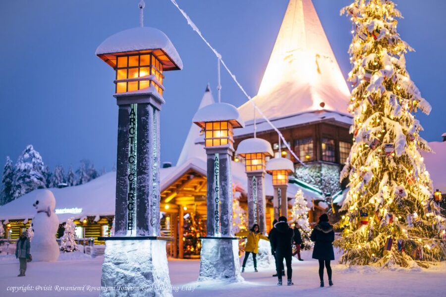 Rovaniemi: Meet Santa Claus, Reindeer Sleigh Ride & Huskies - Husky Sleigh Ride in the Arctic Forest