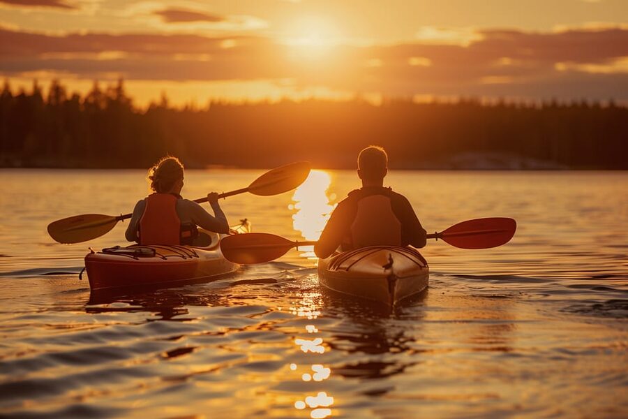 Rovaniemi: Midnight Sun Canoeing Adventure & BBQ - Lakeshore Fire BBQ, Hot Drinks, and the Best Way to End Bright-Sky Paddling