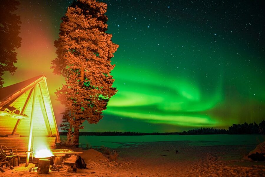 Rovaniemi: Night Sky lappish Barbecue - Seeing the northern lights when they show up
