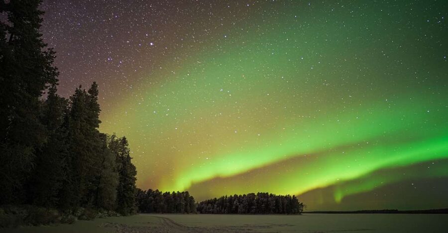 Rovaniemi: Night Sky lappish Barbecue - Language matters: English, French, Spanish, and Persian