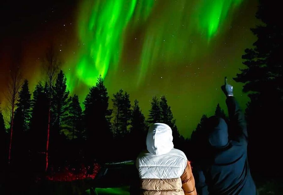Rovaniemi: Night Tour in Search of the Aurora with BBQ - Stop 4: final photo time and one last look before heading back
