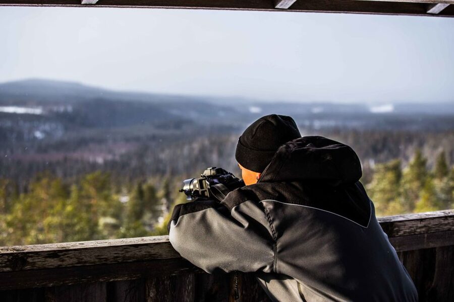 Rovaniemi: Nordic Forest Wilderness Adventure - Climbing Up to the Sightseeing Tower on the Arctic Fell