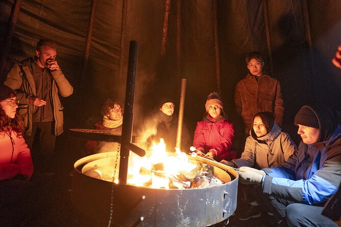 Rovaniemi Northern Light Hunt with Campfire and BBQ with Transfer - Guide Energy, Sami Story Telling, and Helpful Camera Tips