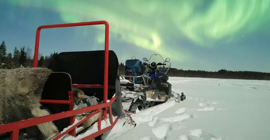 Rovaniemi: Northern Lights Sledge Ride - Getting to the right starting point in Rovaniemi