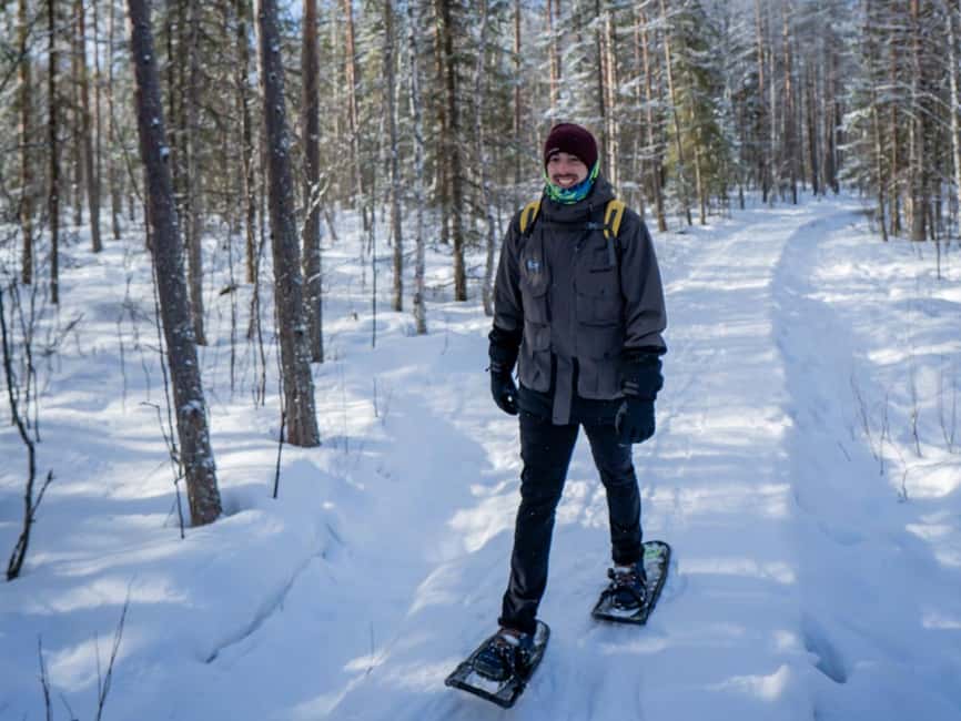 Rovaniemi: Small-Group Snowshoe Tour at Vikaköngäs & BBQ - Vikaköngäs protected wilderness, observation tower pauses, and reindeer chances