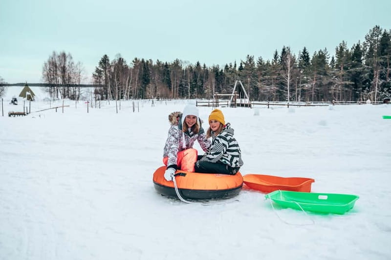 Rovaniemi: Snow Tour with Huskies, Reindeer, & Mini Scooters - Husky Safari: The 500m Ride and the Petting Moment