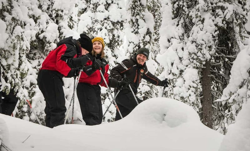 Ruka:Daytime winter wonderland hike - What the hike feels like: quiet trails, winter trees, and a warm drink stop
