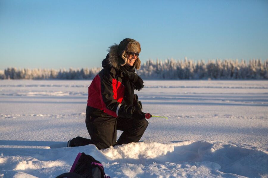 Ruka: Ice fishing trip - The Rods, the Drill, and the Rhythm of Waiting
