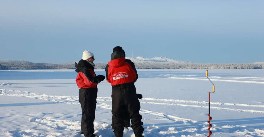 Ruka: Ice fishing trip - The 3 Hours: From Snowshoes to a Hole in the Ice