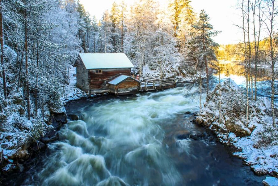 Ruka: Oulanka National Park Snowshoeing Tour - The Cozy Finish: Hot Chocolate and Pastries by an Old Mill