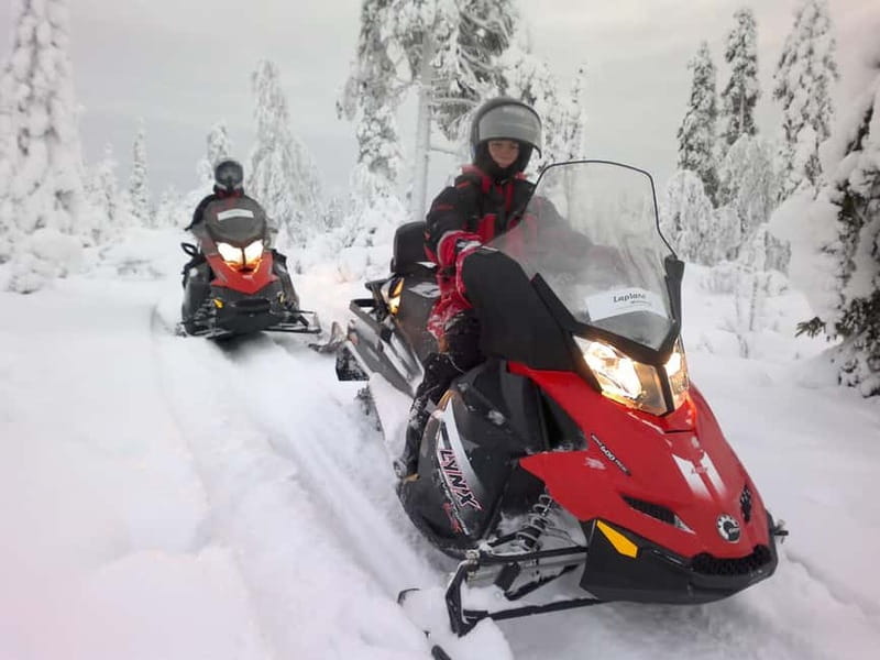 Saariselka: Snowmobile Safari on Tundra with BBQ - Safari riding: forest turns, open fields, and swapping drivers