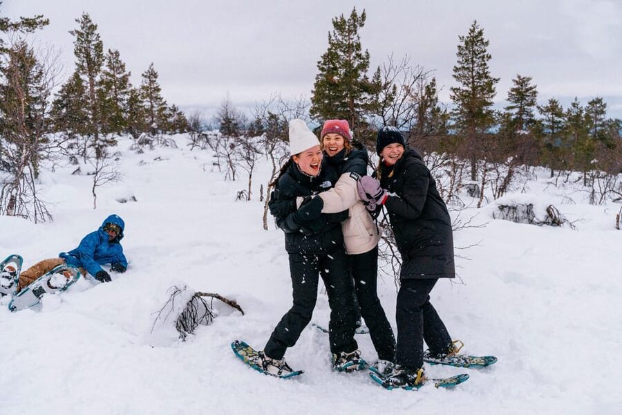 Saariselkä: Snowshoes adventure on the snowy fells - How the Timing Works: From Pickup to Forest Silence