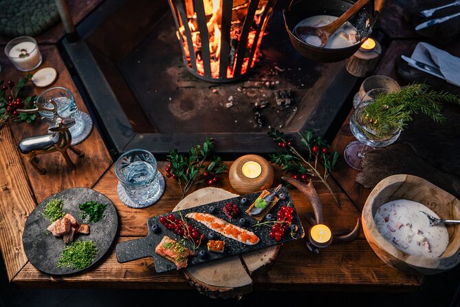 Santa Village Tour+Lapland Cuisine In Glass Igloo+Snow Scooters - Private-Group Convenience With Pickup From Anywhere
