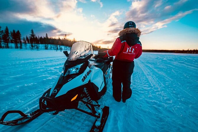 Snowmobile and Ice Fishing Experience - Snowmobile through the Lappish forest: adrenaline with rules