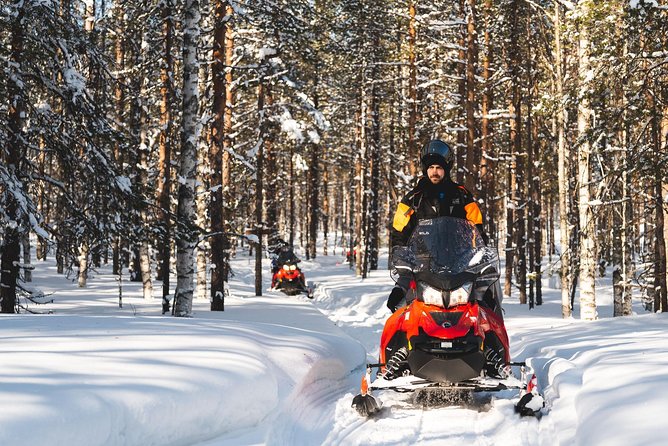 Snowmobile Safari into the Arctic Circle Forest - Getting ready at Wild Nordic Safari Center, outfitting, and first instructions