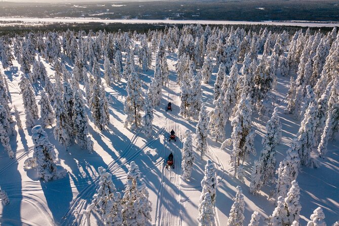 Snowmobiles and Huskies - Meeting Santa Claus Holiday Village at 11:00, and why the timing matters