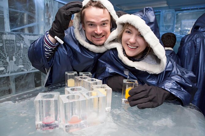 SnowVillage Visit with Entrance Tickets - Stop 2: Ice Bar and Ice Lounge time, plus Game of Thrones-inspired sculptures