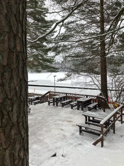 Traditional smoke sauna experience and national park visit