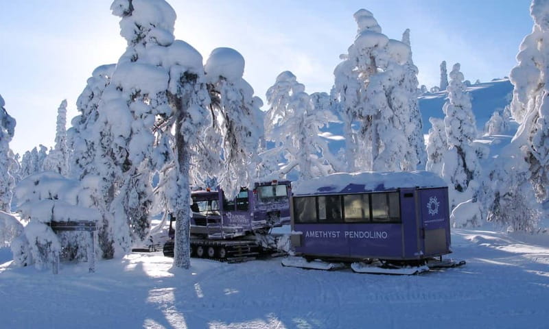 Visit to Amethyst Mine in Luosto from Rovaniemi - The Pendolino snow train to Lampivaara fell