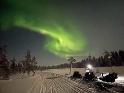Northern Lights Snowmobile Safari with Transfers