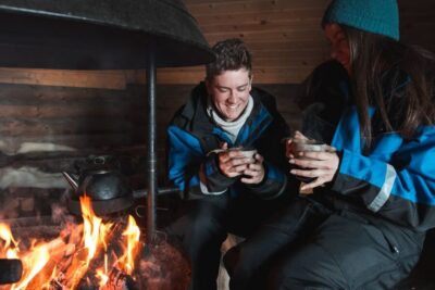 Snowmobile Adventure with Ice Fishing